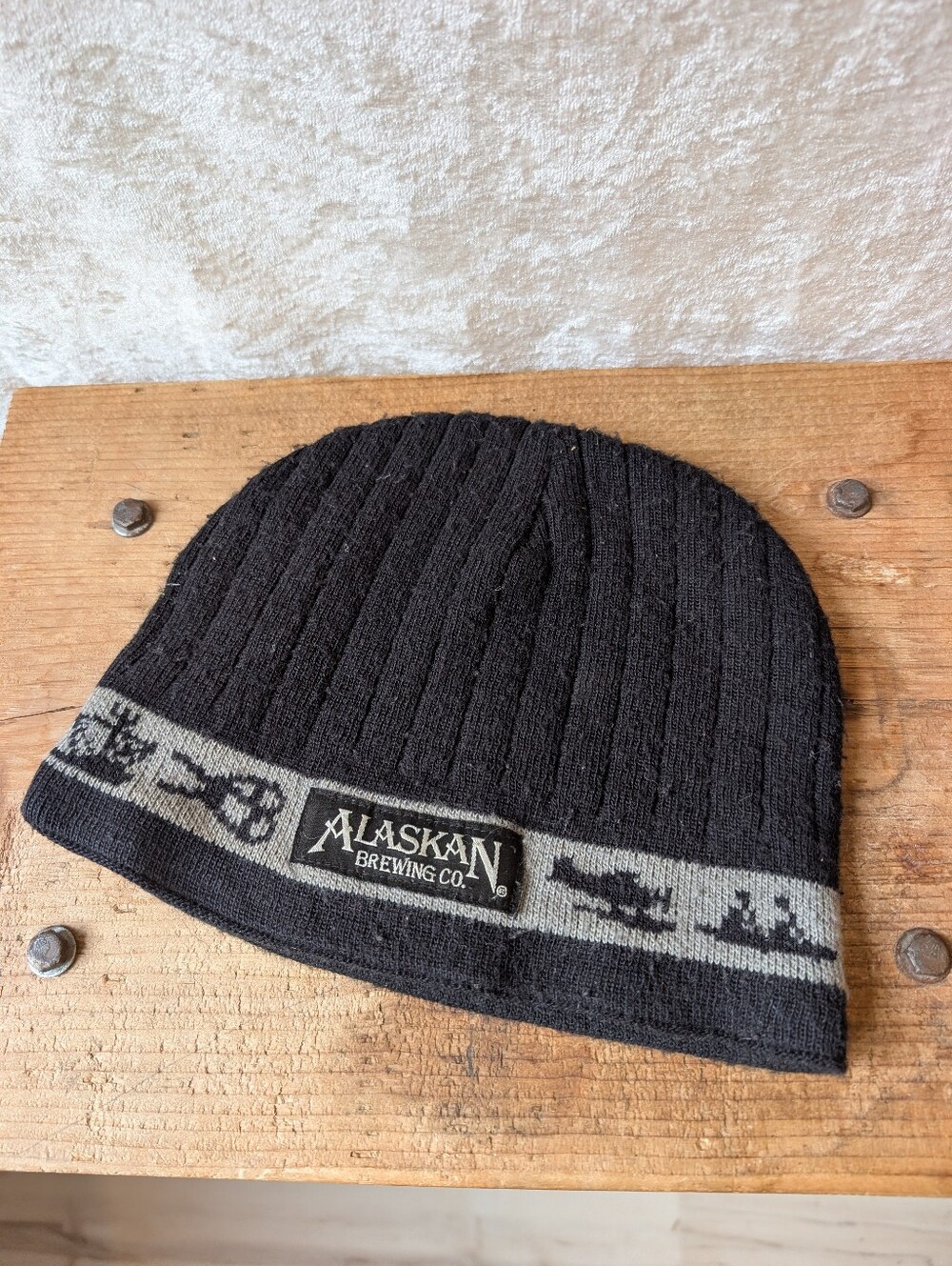 Alaskan Brewery Float Plane Fishing Troller Snowshoe Rare Bini Fleece Lined